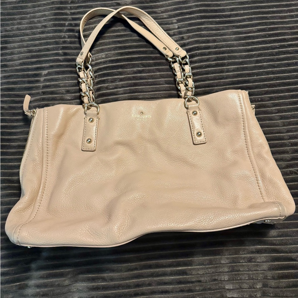 Kate Spade Tan Pebble Leather Handbag
